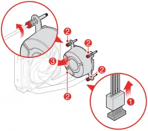 Replacing the heat sink and fan assembly - Type 4a