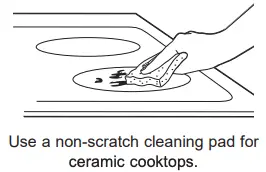 Use a non-scratch cleaning pad
