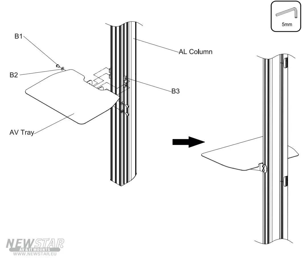 NEWSTAR Neomounts Pro Instructions - Installation