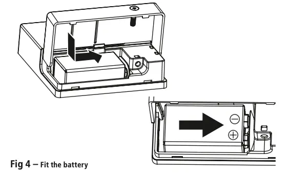 Fig 4 – Fit the battery