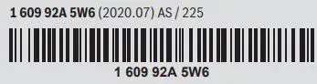 BOSCH Cordless impact drivers wrenches Instruction Manual - Bar Code