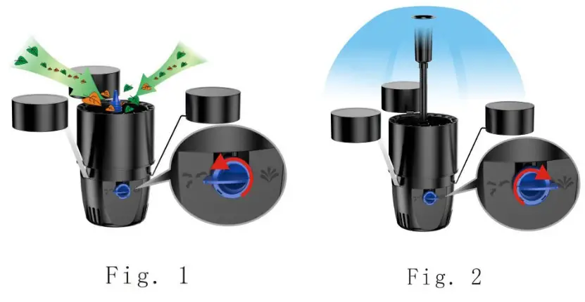 wiltec CSP 250 Floating Pond Skimmer Surface Fountain Pump - fig