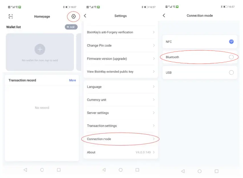 Bixin BIXA KEY1 Device Personal Wallet Apps - app2