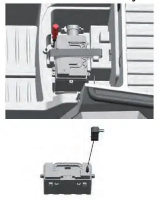 Pinghu City Jujun Vehicle BRD-2102 Childrens Ride On Car Instruction Manual - Removable battery box