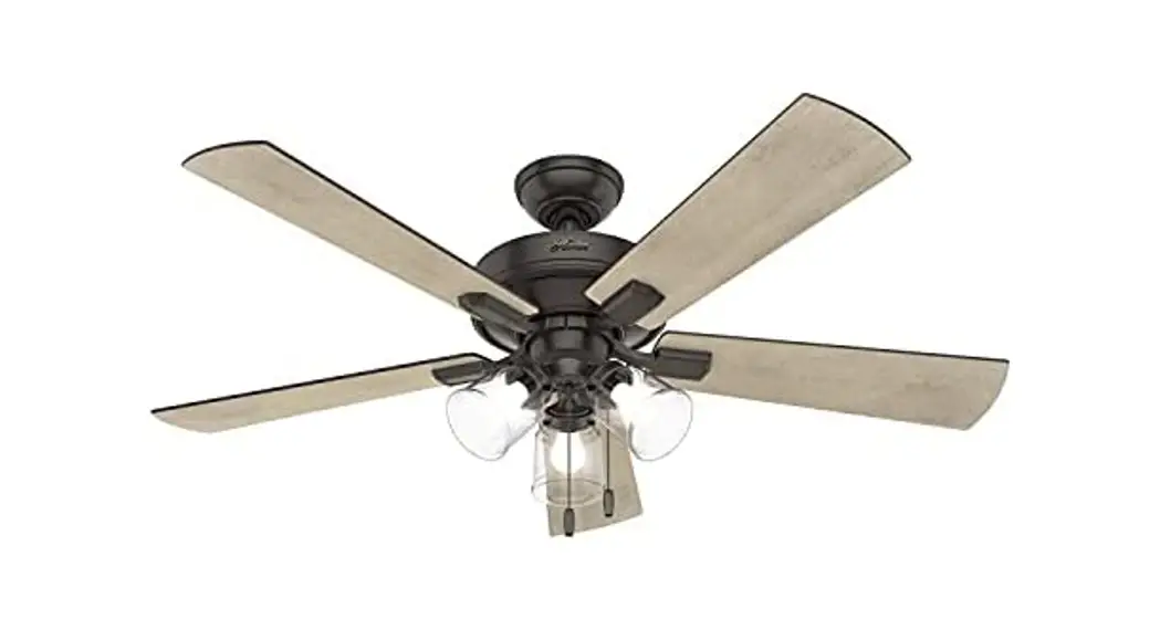 Hunter 51856 Crestfield 52 Inch Ceiling Fan With 3 Led Lights Instruction Manual