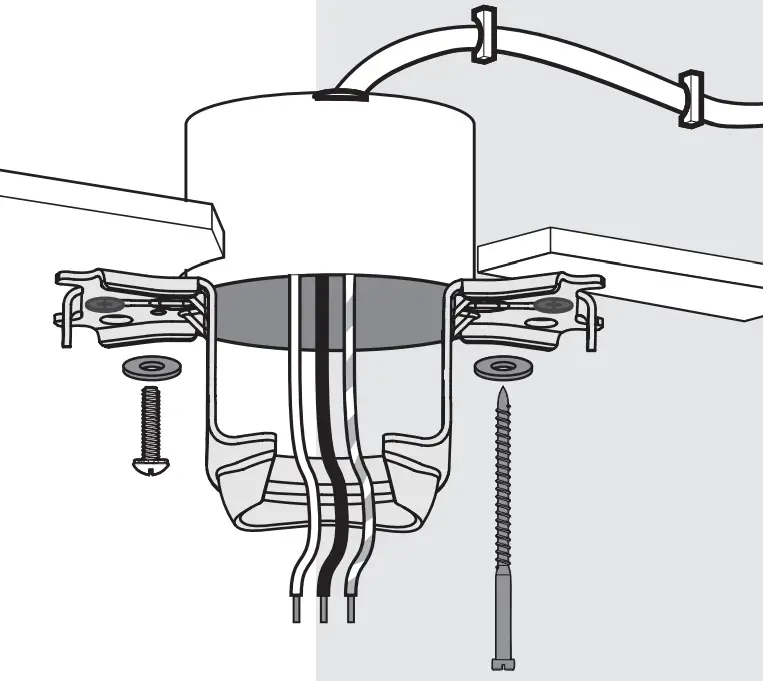 Hunter 51856 Crestfield 52 Inch Ceiling Fan with 3 LED Lights - Screws