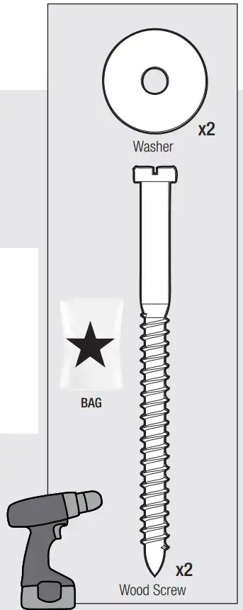 Hunter 51856 Crestfield 52 Inch Ceiling Fan with 3 LED Lights - machine screws