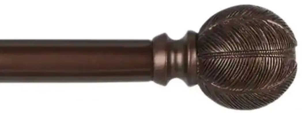 EXCLUSIVE HOME RD014883DSEHB1 Dia Single Curtain Rod Kit in Oil Rubbed Bronze