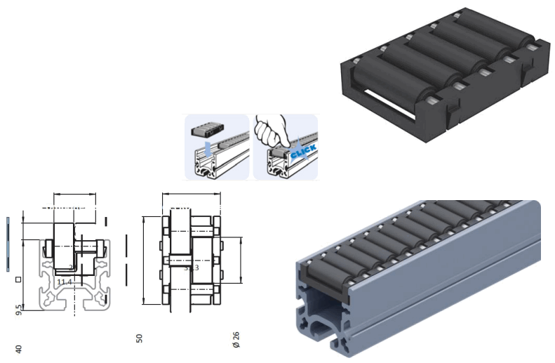 RS PRO 229-9193 Roller Units - 8