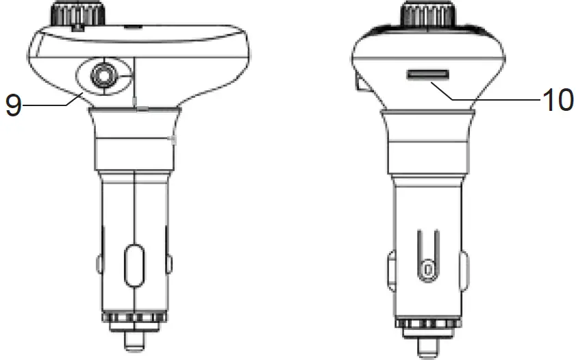 peiying URZ0465-2 Car FM transmitter Bluetooth 02