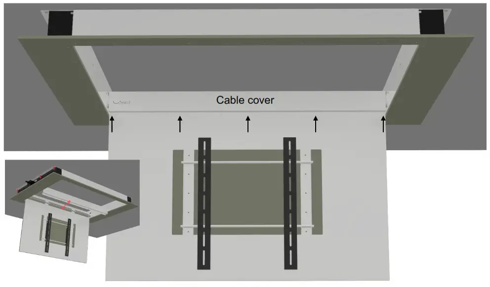 iCONNECT TVL RH Fold Down Ceiling Tv Lift - Lift Installation 3