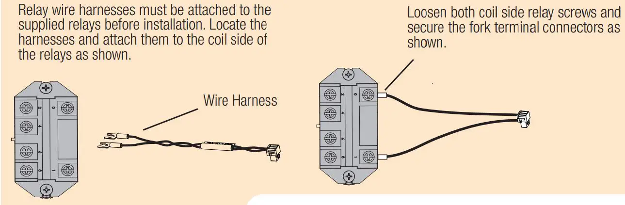 HAYWARD AQR S3 Omni Salt System User Guide - Attach Relay Wire Harness and