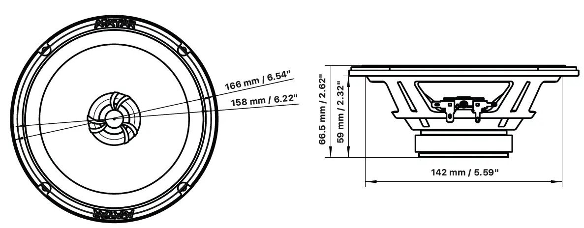 Deaf Bonce XBR-613U Coaxial Speakers FIG 7