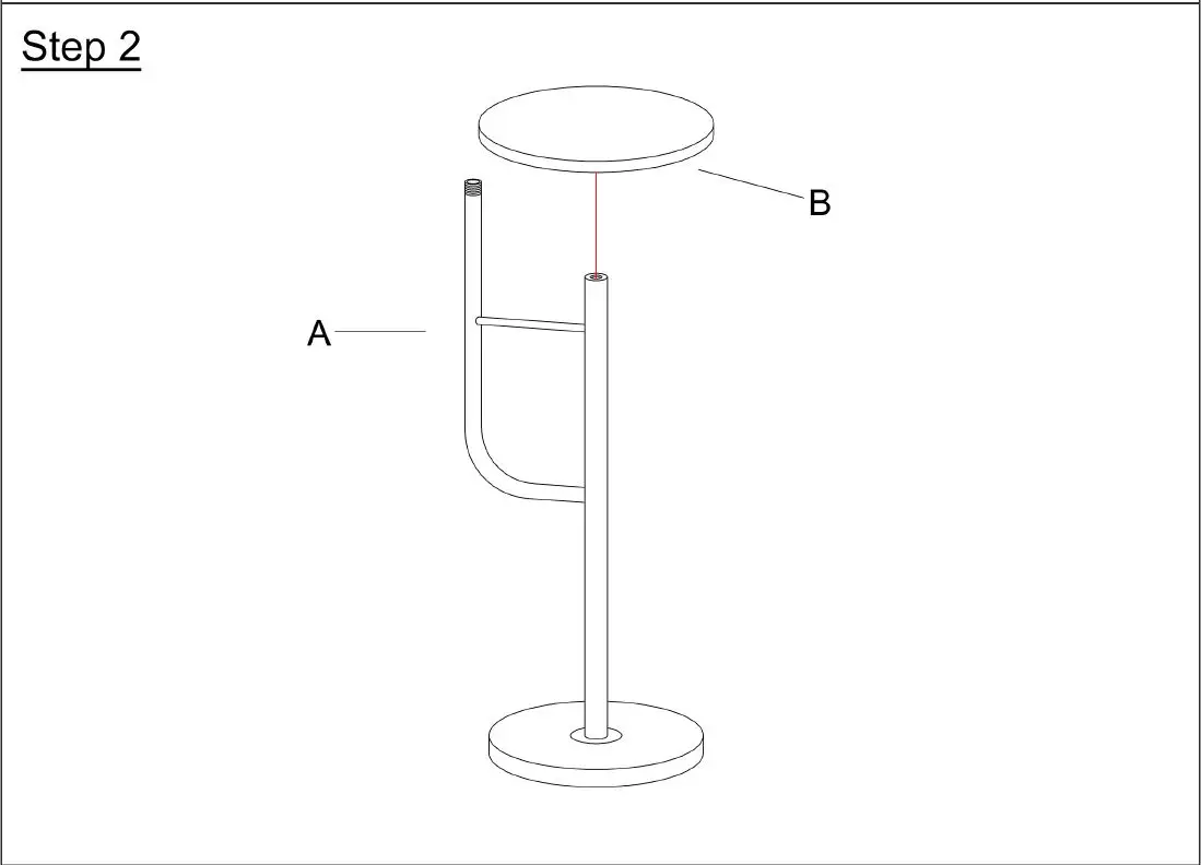 WEHOMZ 85780802100 Modern End Table Arc Floor FIG 5