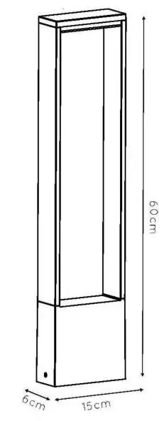 LUCIDE 28857 GOA Bollard Light Outdoor - overview 1