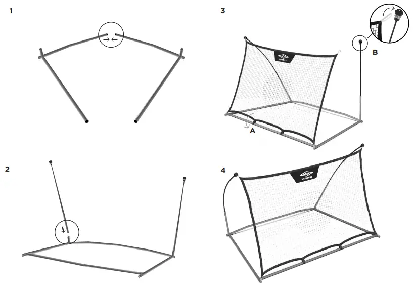 umbro 56730201 Portable Rebounder - fig