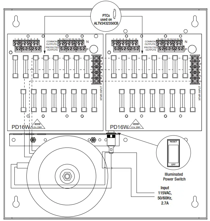 Altronix ALTV2432 32 Output CCTV Power Supplies - fig 1