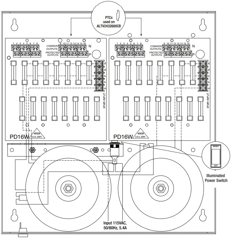 Altronix ALTV2432 32 Output CCTV Power Supplies - fig 3