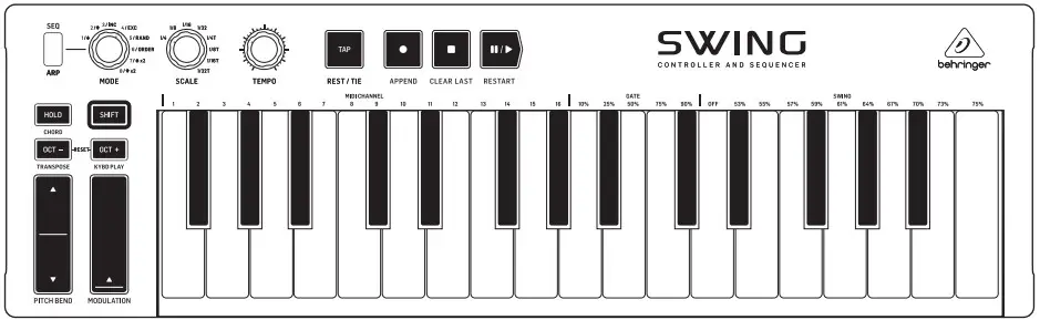 behringer SWING 32 Keys MIDI CV -