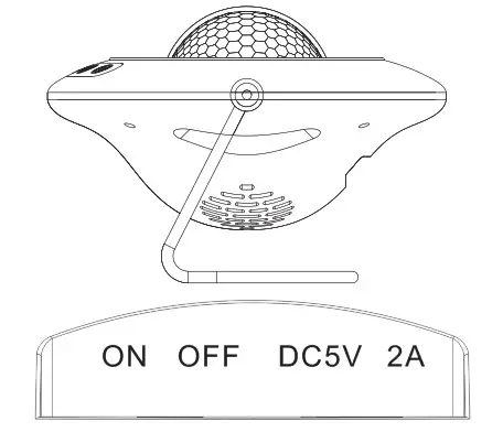 GGE-02 UFO Star Light - Function description of buttons on the light