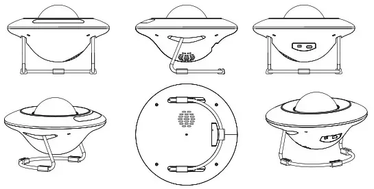 GGE-02 UFO Star Light - Instructions of product projection Anti slip