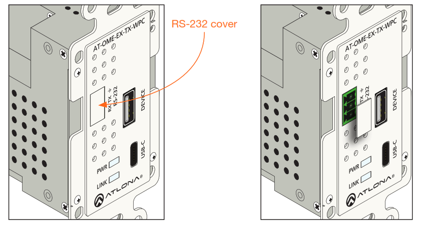 ATLONA ATOME-EXTX WPC Omega 4K UHD Wallplate Transmitter - Fig 1