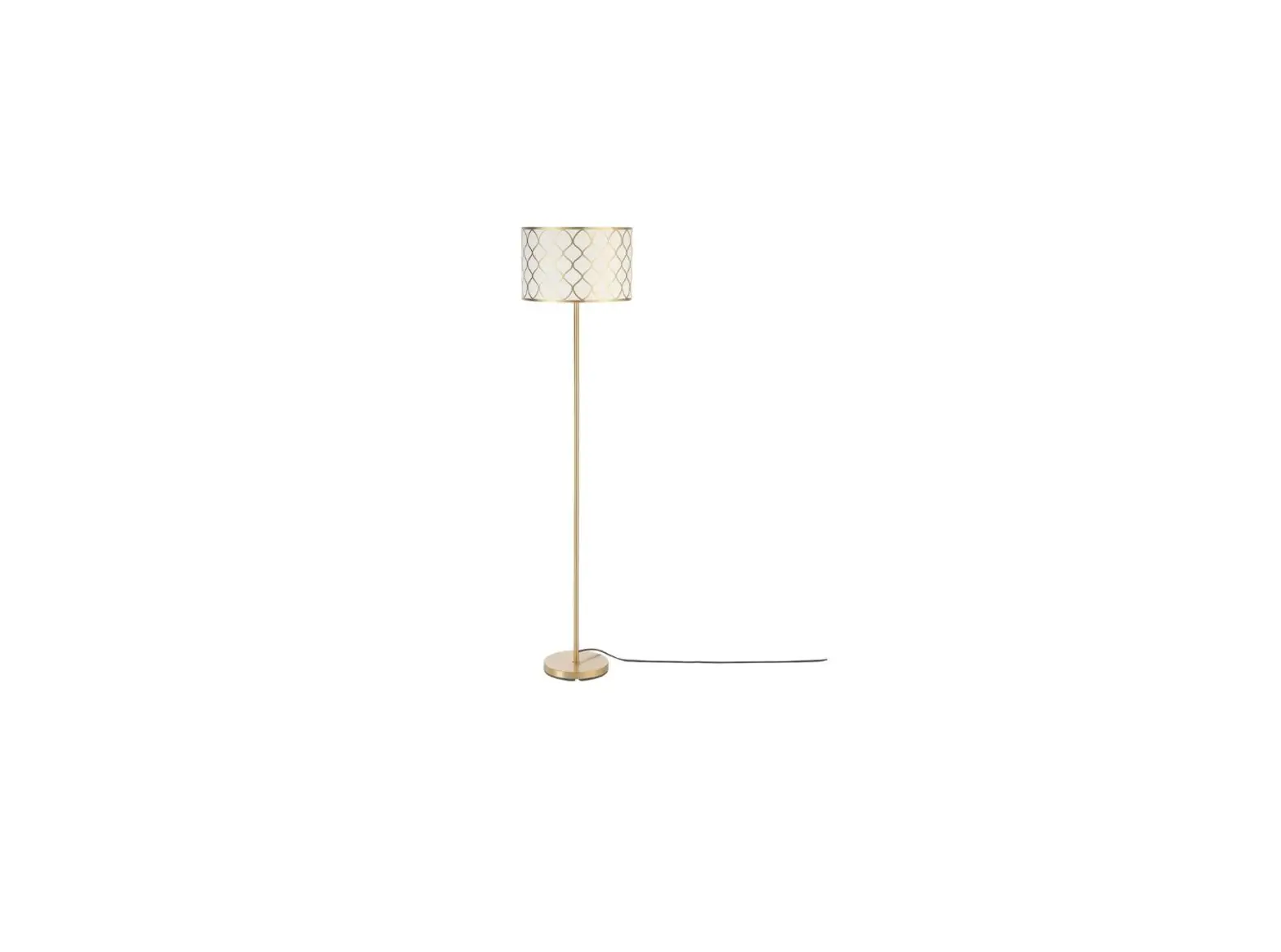 Globe 91002364 Kinsley 65 Inch Matte Brass Floor Lamp With Metal Mesh Over Cotton Shade Instruction Manual
