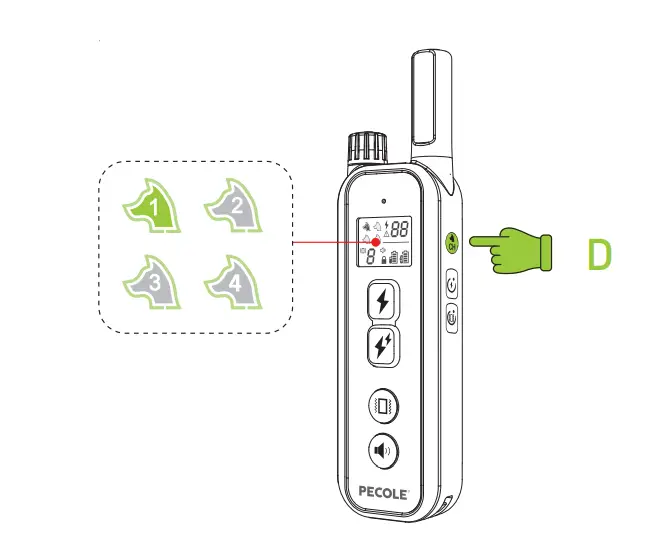 PECOLE ‎ PE-18 Dog Training Collar with Remote-28