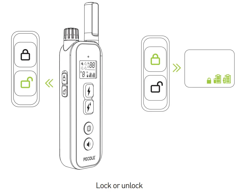 PECOLE ‎ PE-18 Dog Training Collar with Remote-32