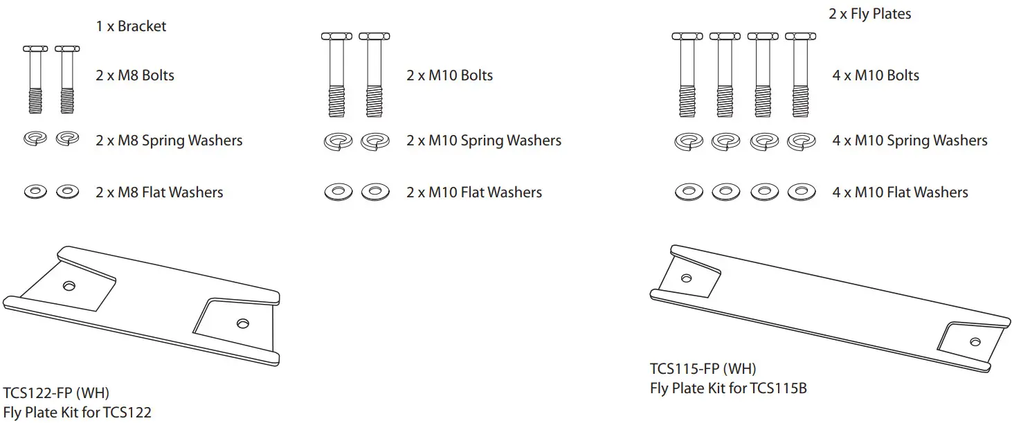 Turbosound TCS62 TCS Passive Series Arrayable Full Range Loudspeakers and Subwoofers - Figure 22