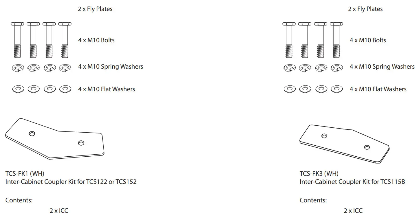 Turbosound TCS62 TCS Passive Series Arrayable Full Range Loudspeakers and Subwoofers - Figure 23