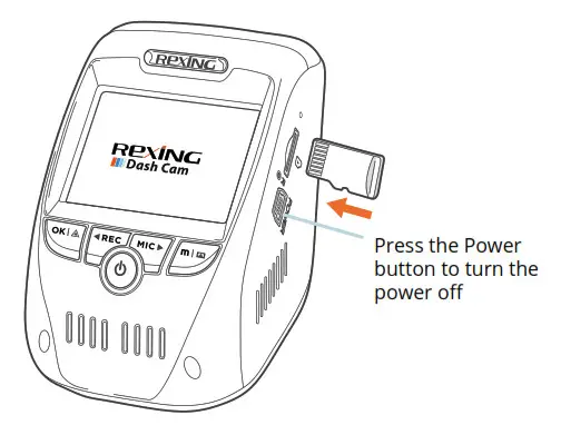 Inserting a memory card