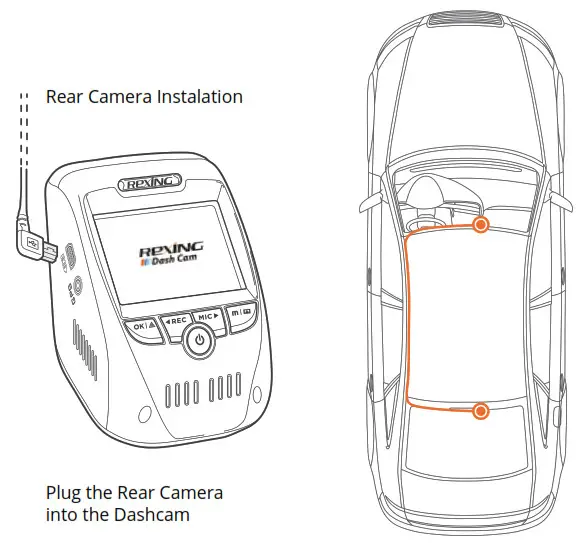 Mount the rear camera