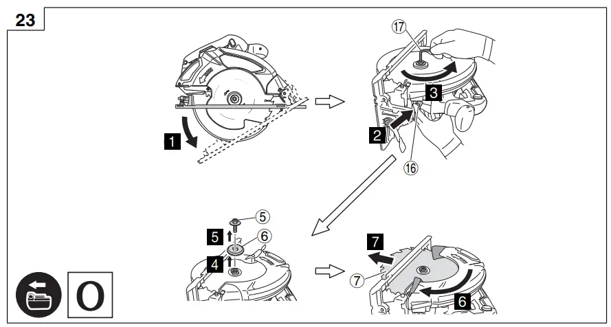 HiKOKI C 3607DA Cordless Circular Saw - Fig 8