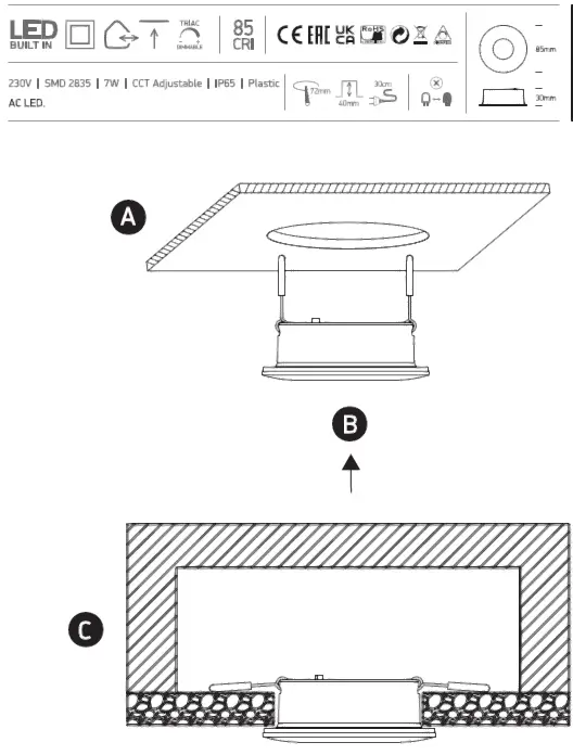 oneLIGHT-10107PV-Recessed-Fixed-Spot-Round-Decolight-01