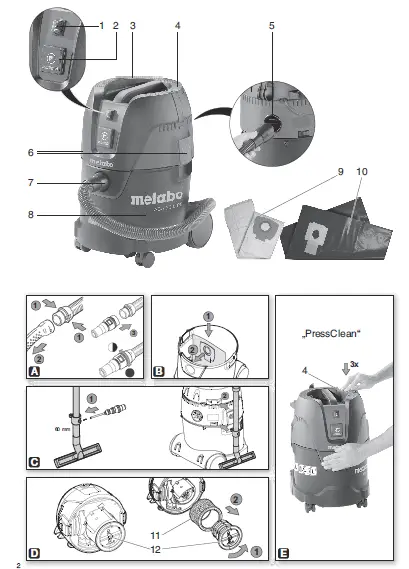 metabo-ASA-25-L-PC-All-Purpose-Vacuum-Cleaner-1