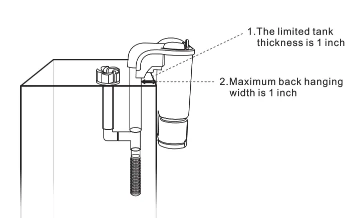 hygger HG027 Aquarium Waterfall Filter - fig 11
