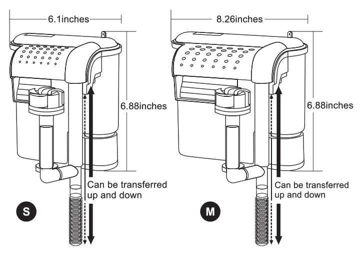 hygger HG027 Aquarium Waterfall Filter - fig 11