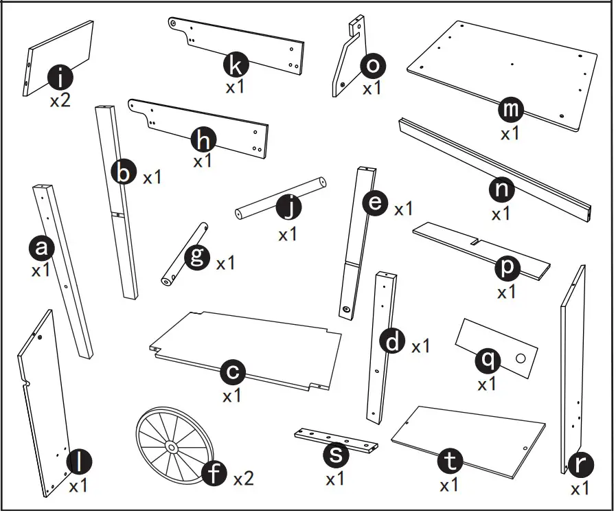 Kmart W10A124 Wooden Ice Cream Cart - Figure 4
