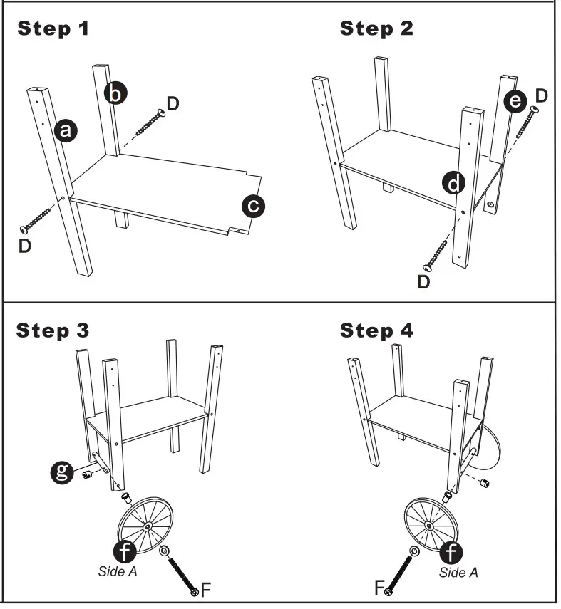 Kmart W10A124 Wooden Ice Cream Cart - Figure 5