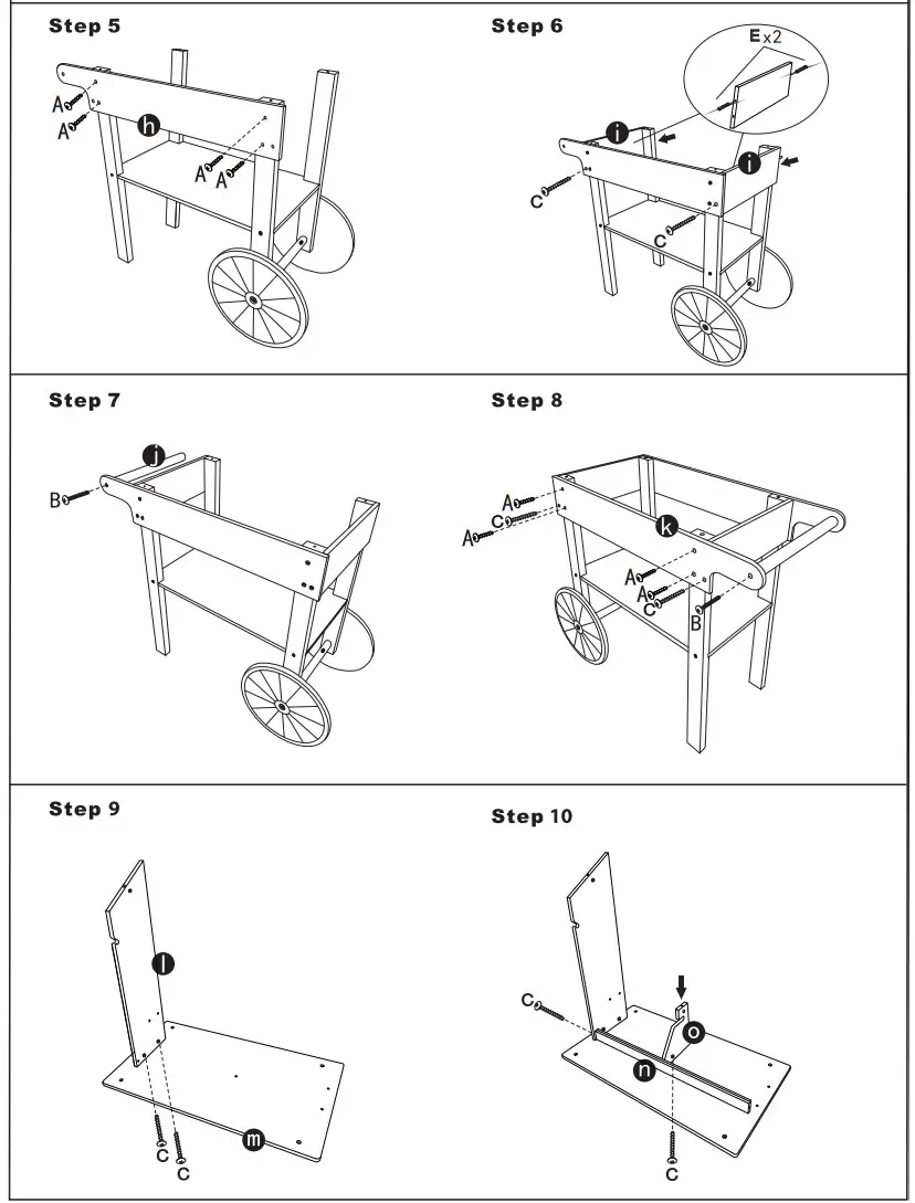 Kmart W10A124 Wooden Ice Cream Cart - Figure 6