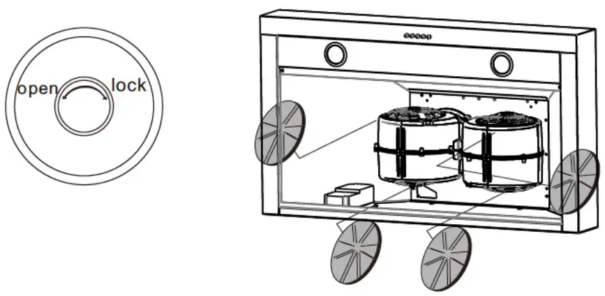 THOR KITCHEN TRH30P 30 Inch Professional Wall Mount Pyramid Range Hood - FILTER FOR DUCTLESS