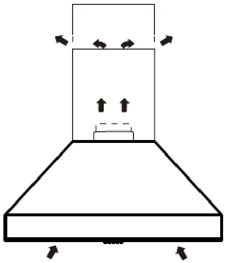 THOR KITCHEN TRH30P 30 Inch Professional Wall Mount Pyramid Range Hood - Recirculation Mode