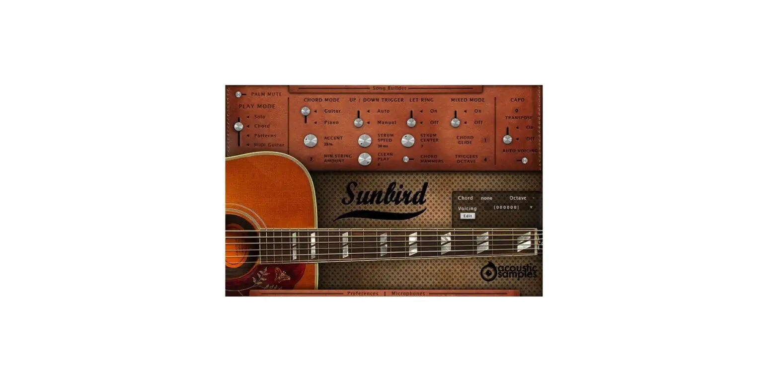 Acoustic Samples Sunbird Library Based On 1962 Gibson Hummingbird Acoustic Guitar User Guide