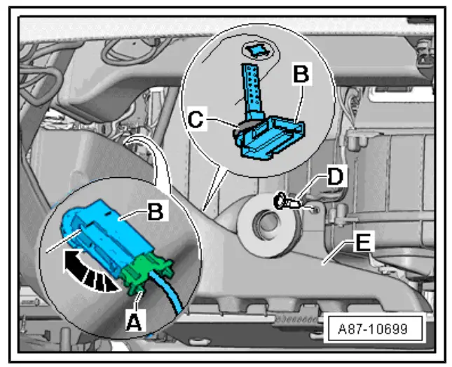 AUDI A8 EVAP Temperature Sensor fig 2