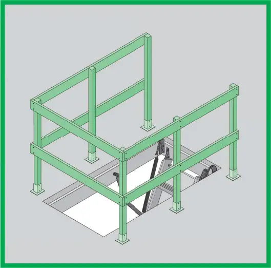 FAKRO LXB-P Hatch Guardrail Attic Ladder Accessories A01