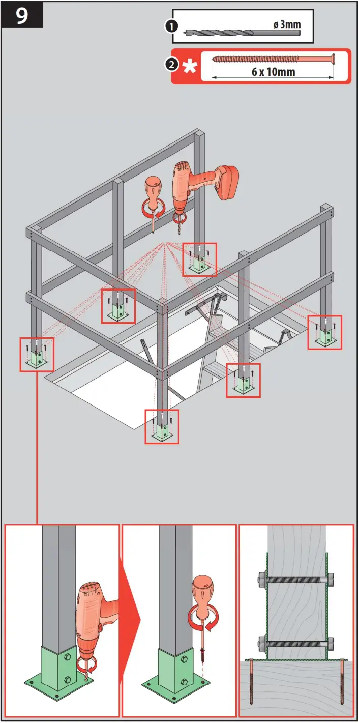 FAKRO LXB-P Hatch Guardrail Attic Ladder Accessories B09