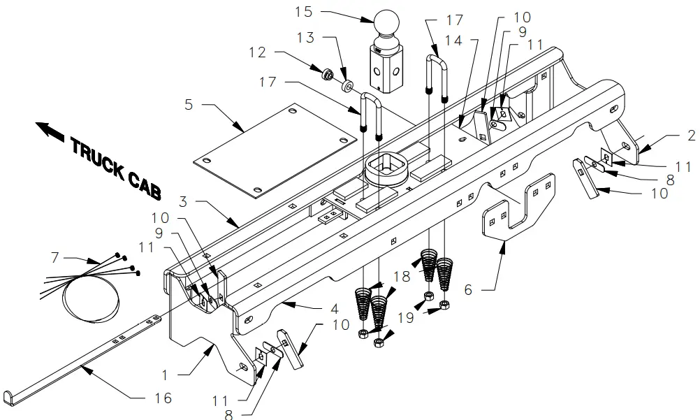 BW 1222 Turnoverball Gooseneck Hitch
