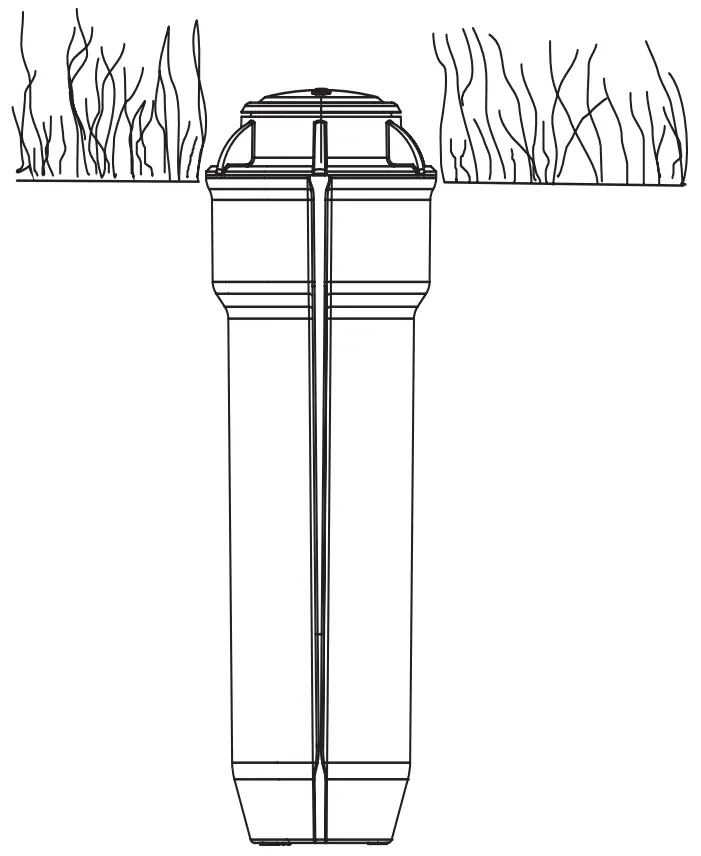 GARDENA T 100 Turbo-Driven Pop-Up Sprinkler - Fig 1