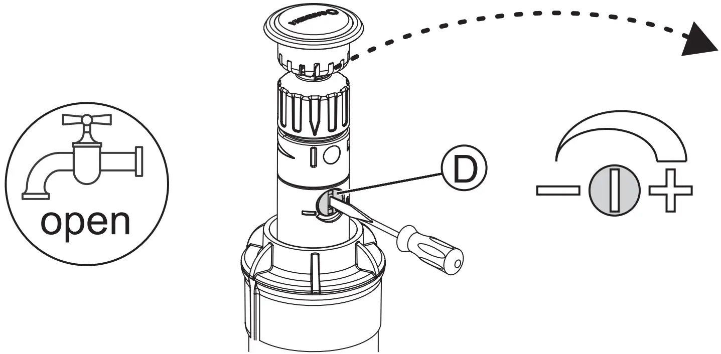 GARDENA T 100 Turbo-Driven Pop-Up Sprinkler - Fig 3